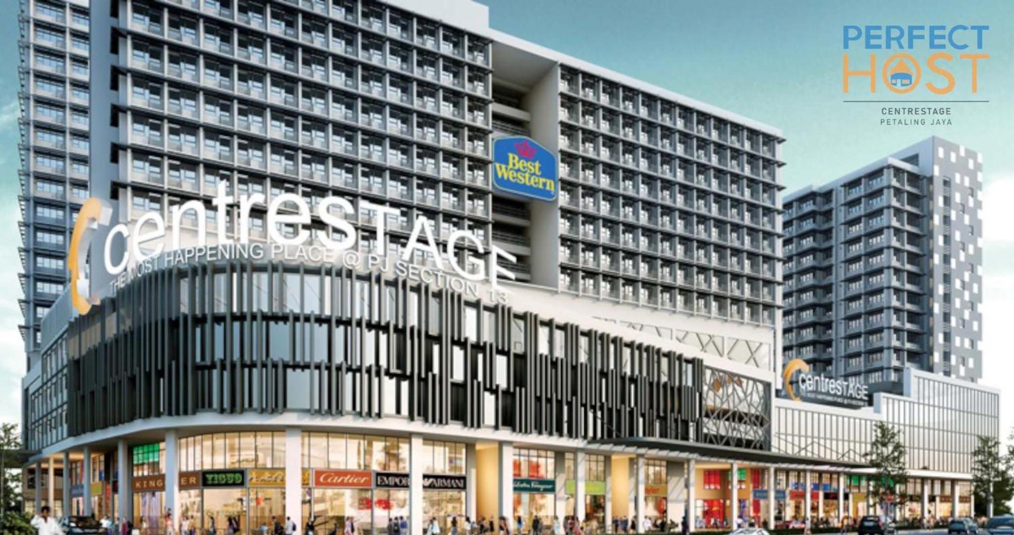 Centrestage Petaling Jaya By Perfect Host Hotel ภายนอก รูปภาพ The mall's facade